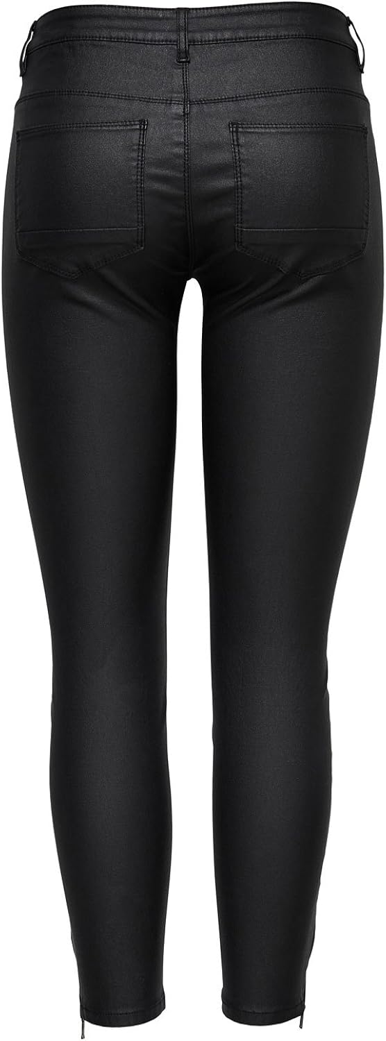 only kendell reg coated skinny fit jeans