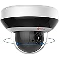 Anpviz 4MP PoE PTZ IP Camera with 4X Optical Zoom, 2560x1440@25fps, H.265+ Dome Security Camera, Perimeter Protection, Built-in Audio, Alarm, 330° Pan 90° Tilt, Card Slot, Guarding Vision(H Series)
