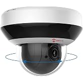 Anpviz 4MP PoE PTZ IP Camera, Dome Wired Security Camera, 4X Optical Zoom | Perimeter Protection, Human Vehicle Detection, 4MP@30fps, 2 Way Audio, 350&deg; Pan 90&deg; Tilt, Card Slot, WDR, PTZIP204WX4IR-SU