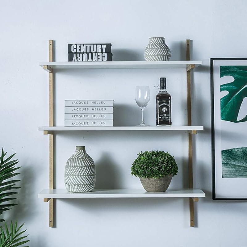 Simple Floating Shelves Wall Mounted Storage, Wood Display
