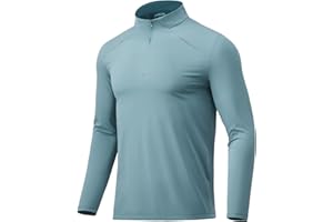 BANTREK Men Quarter Zip Pullovers Lightweight Long Sleeve Golf Shirts Dry Fit 1/4 Zip Athletic Shirt for Workout Running