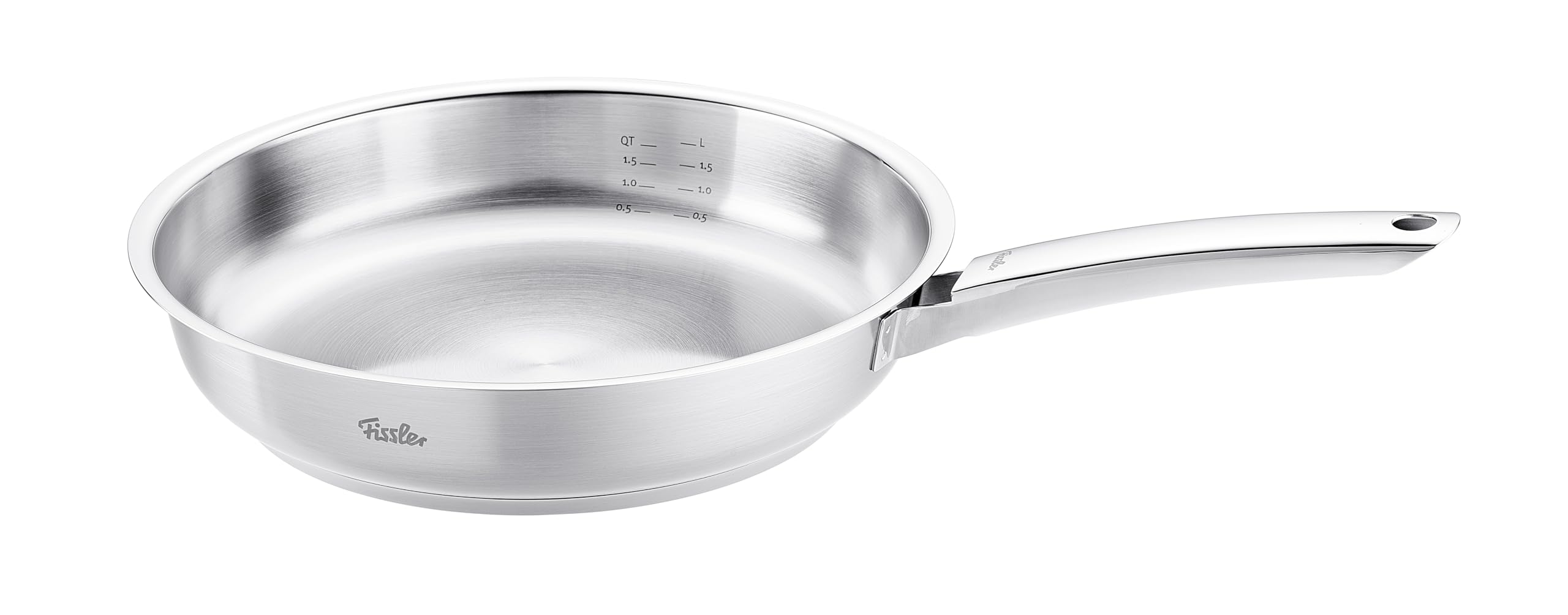 Fissler Pure Collection/Edelstahl-Pfanne (Ø 24 cm) unbeschichtete Stielpfanne, Innenskalierung, MADE IN GERMANY – Induktion 4