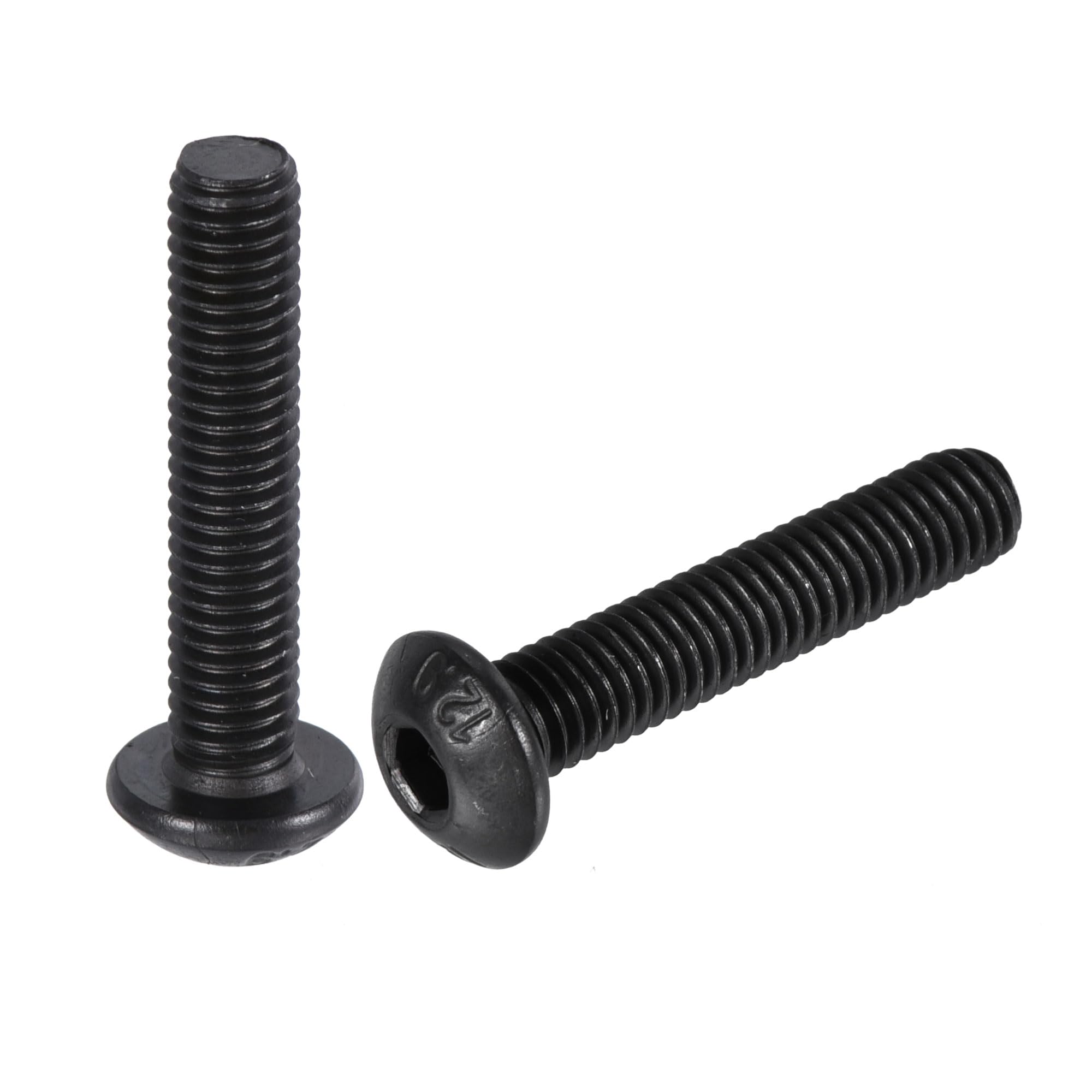 sourcing map M5x25mm Hex Socket Button Head Cap Bolts Screws Carbon Steel 50pcs