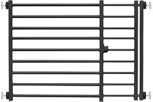 Yoochee Metal Short Dog Gate to Step Over, 25.3’’-42.5’’ W Expandable & Small-Door Design & Pressure-Mounted, Adjustable Indoor Small Dog Pet Puppy Doggy Gate, Perfect for Stairs Doorways