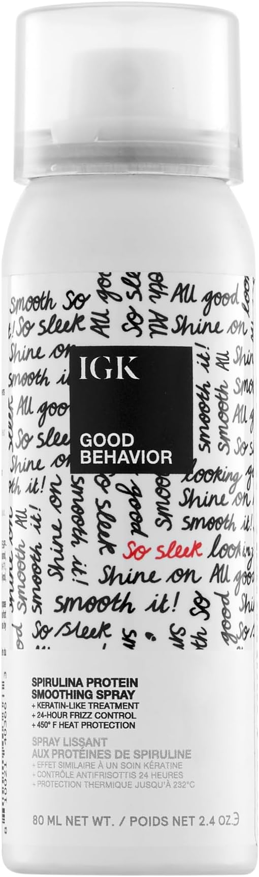 IGK GOOD BEHAVIOR Spirulina Protein Smoothing Spray 2.4 oz Travel
