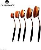 Fashion Base® 2016 Hot Rose Golden Beauty New Elite Oval Tooth Design Makeup Brush Set For Applying Cosmetic Products Amazing Set