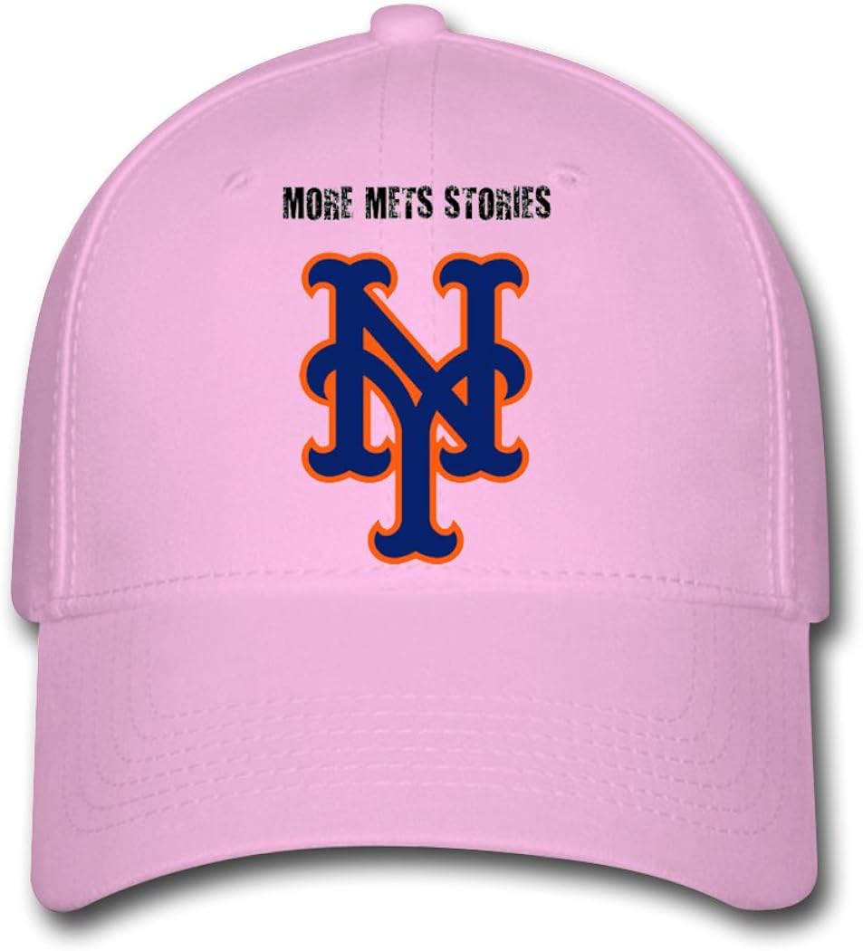 Woman Men Cotton 2016 York Mets Logo Adjustable hats Baseball caps Pink