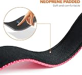 Taglory Reflective Nylon Dog Collar XS Pink Safety Buckle Neoprene Padding view 4