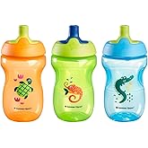 Tommee Tippee Sporty Bottle, 10oz Sippy Cups for Toddlers 1-3, Spill-Proof, Bite Resistant Spout, Easy to Hold Design, BPA Fr
