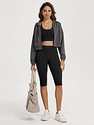 ODODOS 2-Pack High Waist Workout Capris with