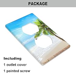 Pznen Hawaiian Beach Ocean Duplex Wall Plates
