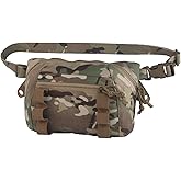 GYDEHUTJ Large Multi-Purpose Drop Pouch, Universal Tactical Fanny Pack Vest Hook and Loop EDC Admin Wait Bag