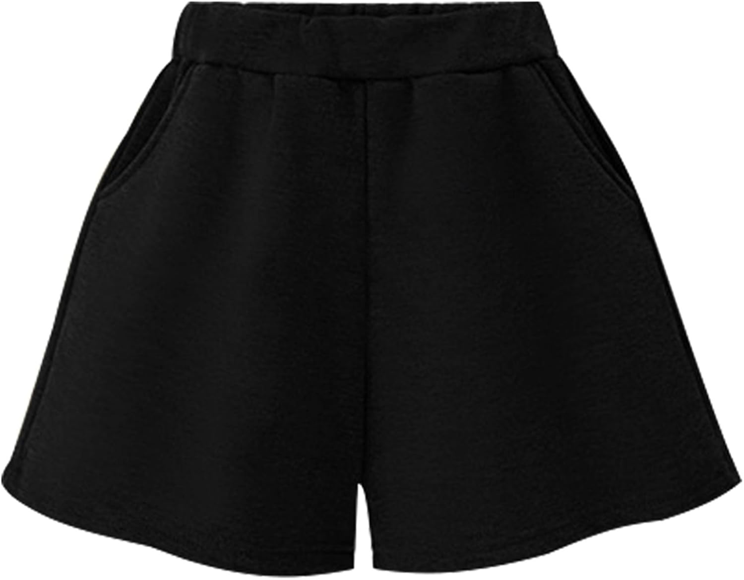 high waisted fleece shorts