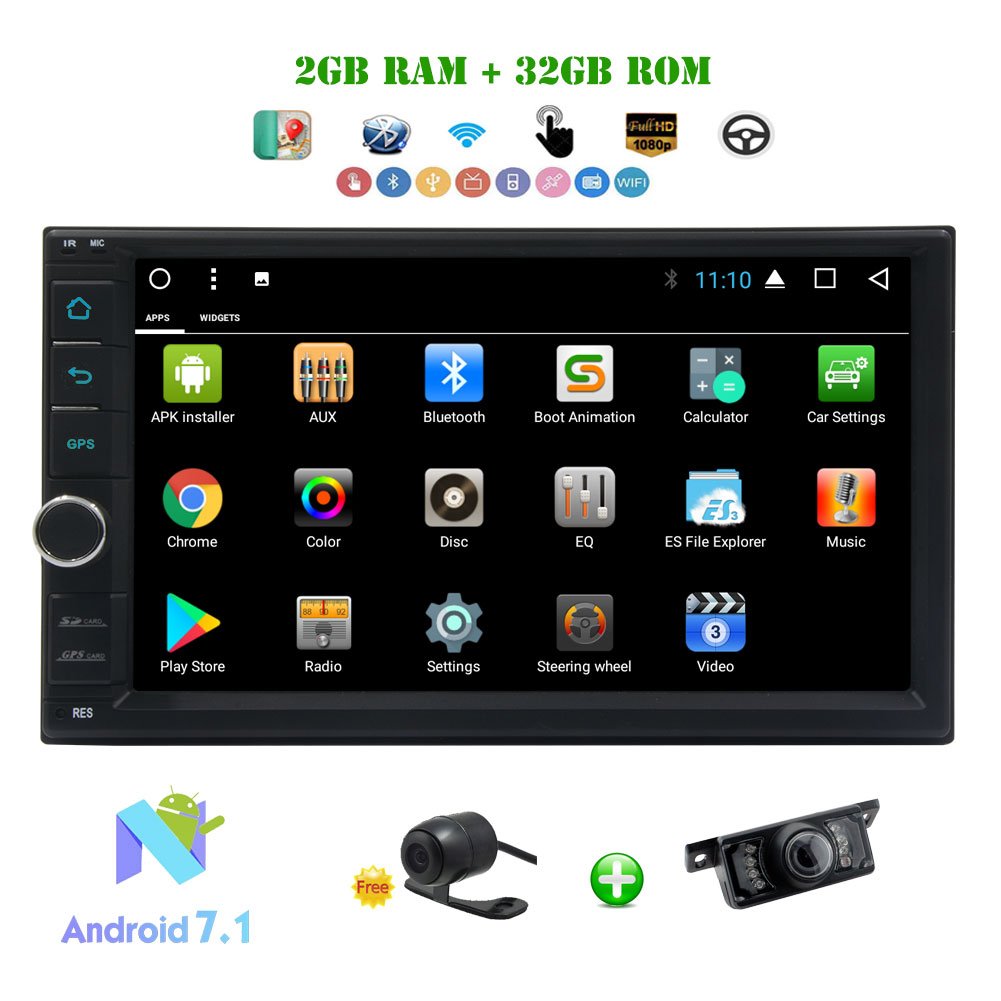 激安通販新作 静電容量式のフルhd対応 3g 4g Bvn9l タッチスクリーンマルチメディアプレーヤー 32ギガバイト7 7 1のカーステレオオクタコア2ギガバイト 無料フロント リアカメラ付きダッシュヘッドユニットでカーラジオ2ディンのandroid Obd2のusbのsd Rds