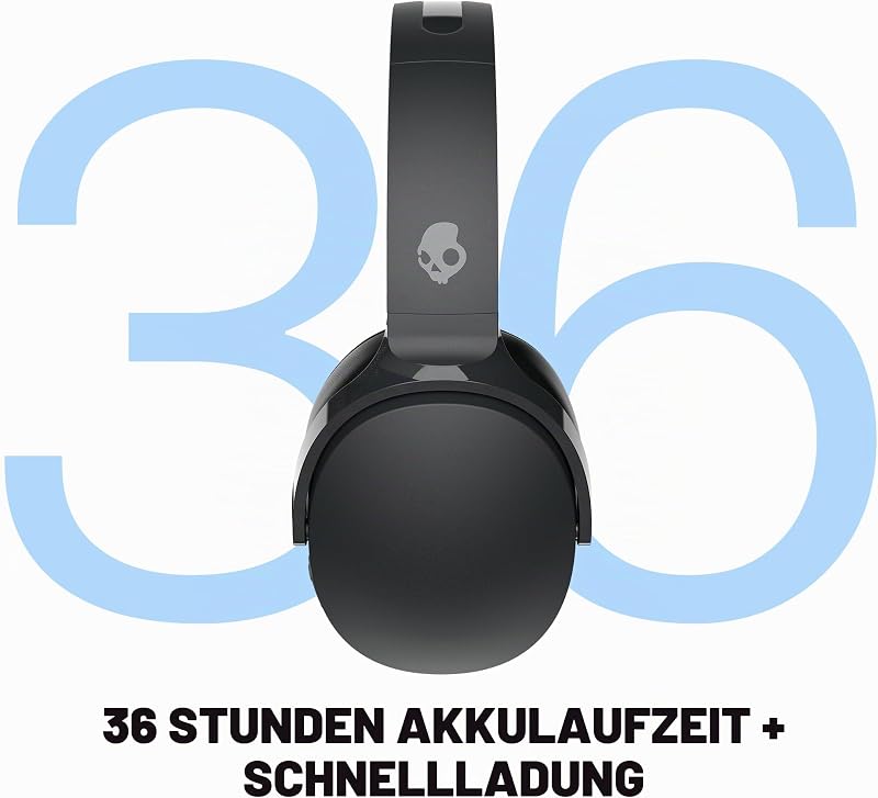 Hesh Evo Wireless Bluetooth Over-Ear-Kopfhörer, schallisolierender Passform, 36 Stunden Akkulaufzeit, leichtem Klappdesign - Schwarz