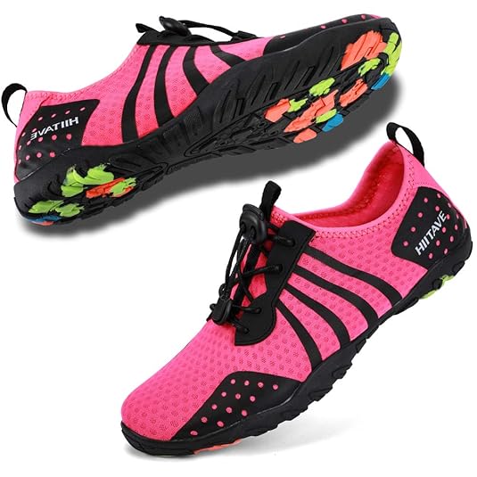 hiitave Herren Damen Strand Wasserschuhe Schnell trocknend Schwimmschuhe Unisex Aquaschuhe Badeschuhe Wasserschuhe Surfschuhe