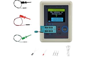 Transistor Meter LCR-TC1 Multi-Function Capacitance Resistance ESR Tester 1.8" Full Color Display for Diode Triode Capacitor 