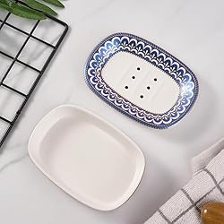 Self Draining Soap Dish, Double-Layer Bar Soap