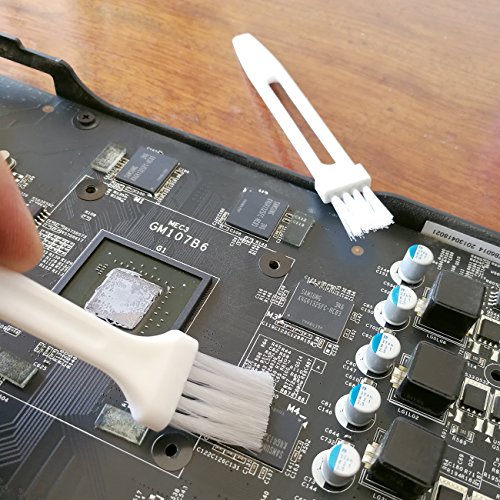 6 in 1 Small Detailing Cleaning Brush Kit for Keyboard, Bottle, Window Door Track, Groove Corner, Computer Slot (White)