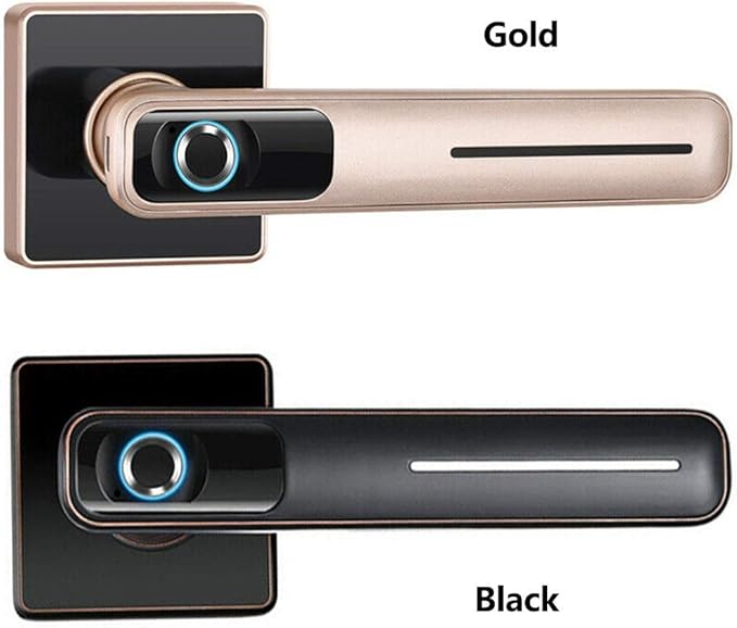 WENKEN Smart Biometric Fingerprint Handle Door Lock,Antitheft Smart
