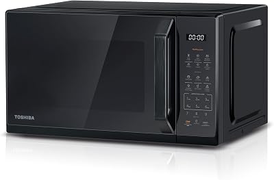 Toshiba Black Mirror Microwave 20L 800W 11 Power Levels One Touch Auto Menus