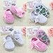 DZT1968® Baby Girl Handmade Knit Cloth Soft Sole Prewalker Shoes Socks With Bowknot
