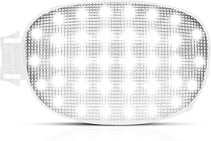 Gempro Interior Map Dome Light Cover Lens&White Led Overhead Console Reading Lamp Compatible with Dodge Ram 1500 Dakota Neon Chrysler Sebring, 6000K White