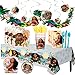 Disney Moana Deluxe MEGA Birthday Party Supplies Pack and Decorations for 16 includes Plates, Napkins, Cups, Cutlery, a Table Cover, a Candle, Swirl Decorations, and a Flower Garland