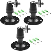 Camera Bracket Mount 3 Pcs Security Wall Mount for Oculus Sensor Arlo, Arlo Pro,Metal Security Camera Bracket Outdoor Indoor Oculus Rift Mount Bracket 360&deg; Rotation 1/4" Screw Camera Wall Mounts