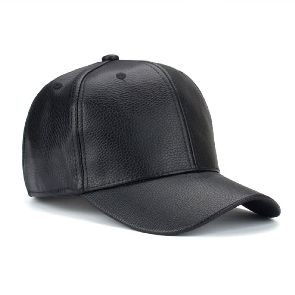 hip hop leather cap