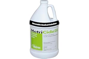 Metrex MetriCide 28 High-Level Sterilizing & Disinfecting Solution – 2.5% Glutaraldehyde, Reusable Up to 28 Days, Disinfectant Cleaner for Heat-Sensitive & Immersible Medical Instruments – 1 Gallon
