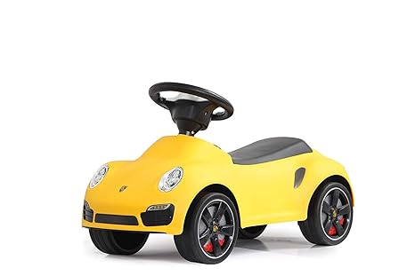 COIL Kinderfahrzeug Kinderauto Rutschfahrzeug Lizenziertes Rutscher Rutschauto Lizenz Kinder Laufauto Baby Car Porsche (GELBE