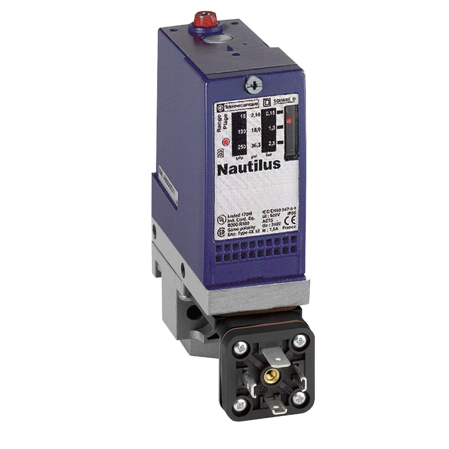 Telemecanique Sensors XMLA300D2C11 XMLA Pressure Switch, Fixed Scale 1 Threshold, 1 C/O, 300 bar