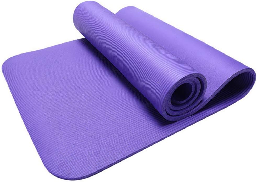 COLNER Thick Exercise Yoga Floor Mat Nbr 183 x55 x0.4cm Great for Camping Cardio Workouts Pilates Gymnastics with Carrying Strap