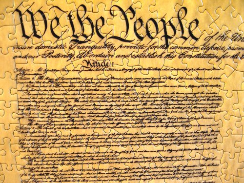 American Documents The Constitution of The United States Jigsaw Puzzle, 750-Piece