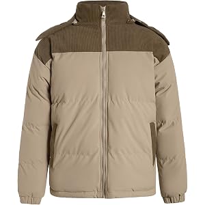 SOLY HUX Mens Winter Coat Zipper Warm Windproof Casual Hooded Quilted Jacket