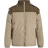 SOLY HUX Men's Winter Coat Zip Up Warm Windproof Hooded Puffer Jacket Casual Outerwear