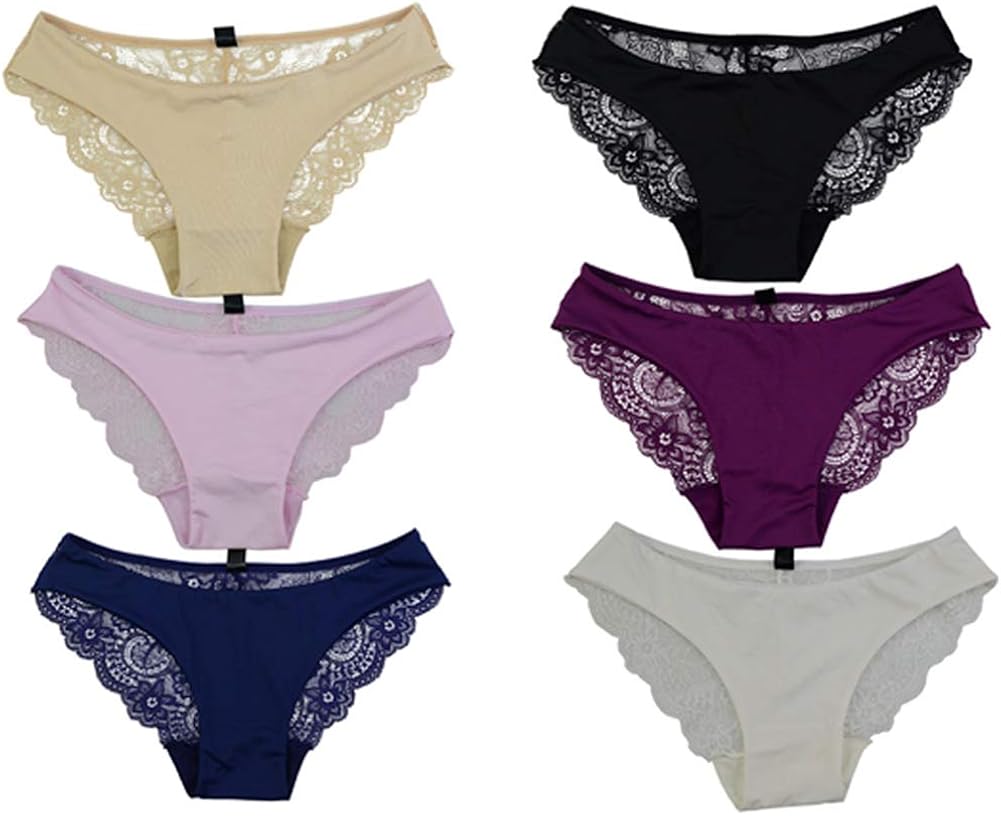 Bragas De Encaje Para Mujer - Bikini Suave, Elástica, Corte Hipster, Tela Transpirable, Varios Colores