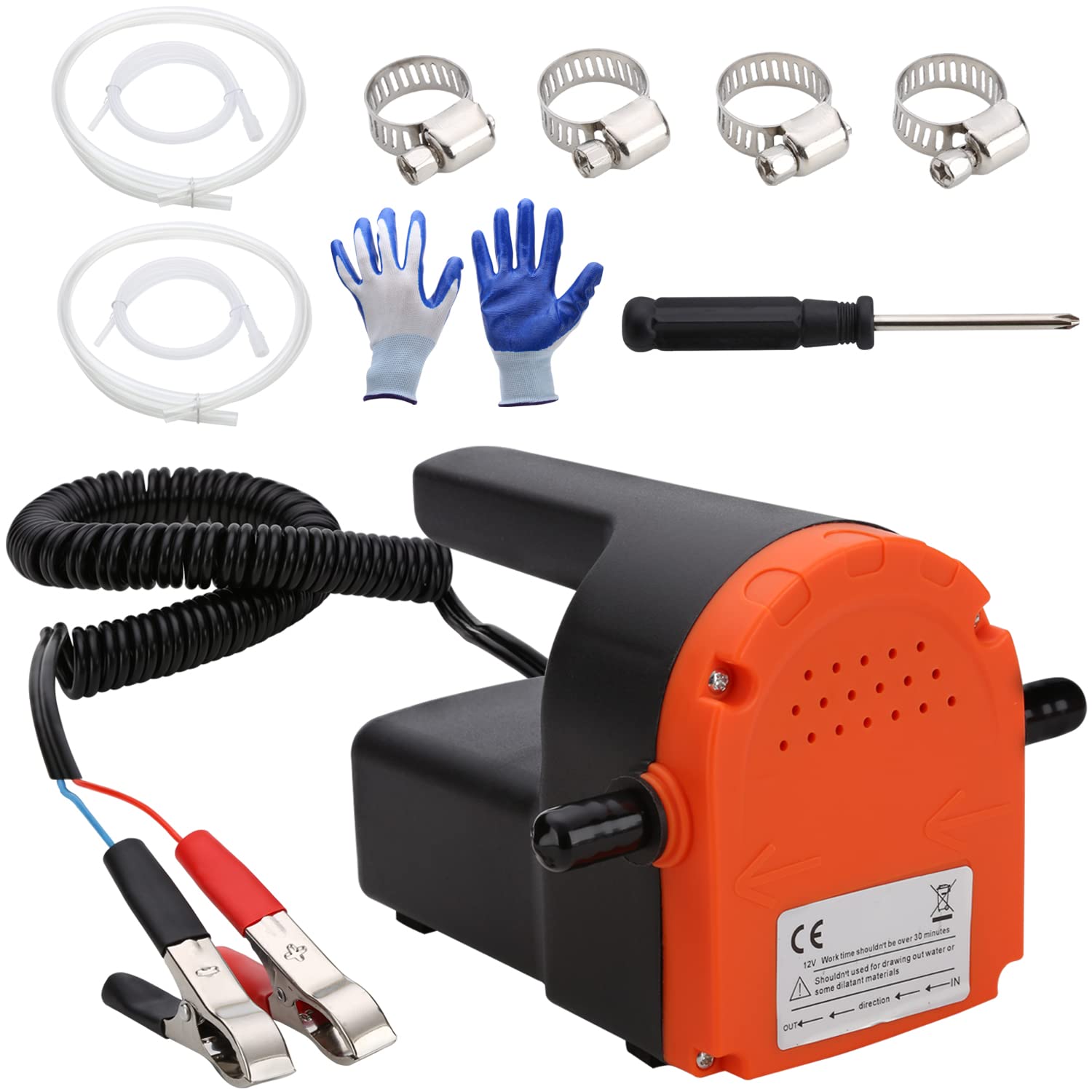 Leadrise 12V 100W Oil Change Pump Extractor Oil Diesel Fluid Pump ...