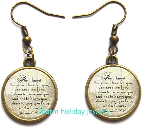 JEREMIAH 2911 CHRISTIAN Earrings Scripture Jewelry