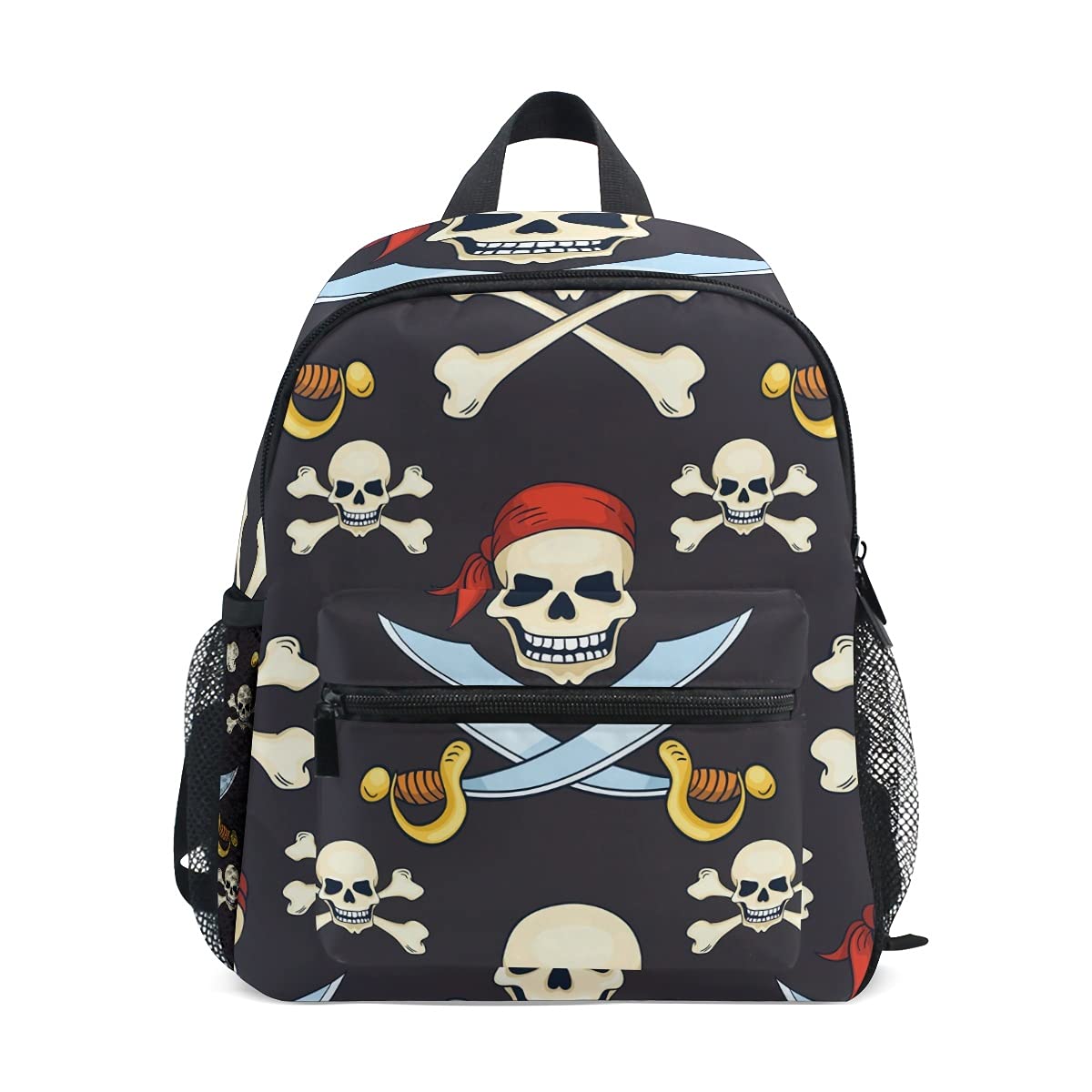 Mnsruu Boys Girls Kids School Backpack Rucksack Pirate Skull Child Toddler Book Bag