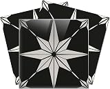 Heimerdinger Black Starry Tile Stickers Fireplace Waterproof Removable Peel view 4