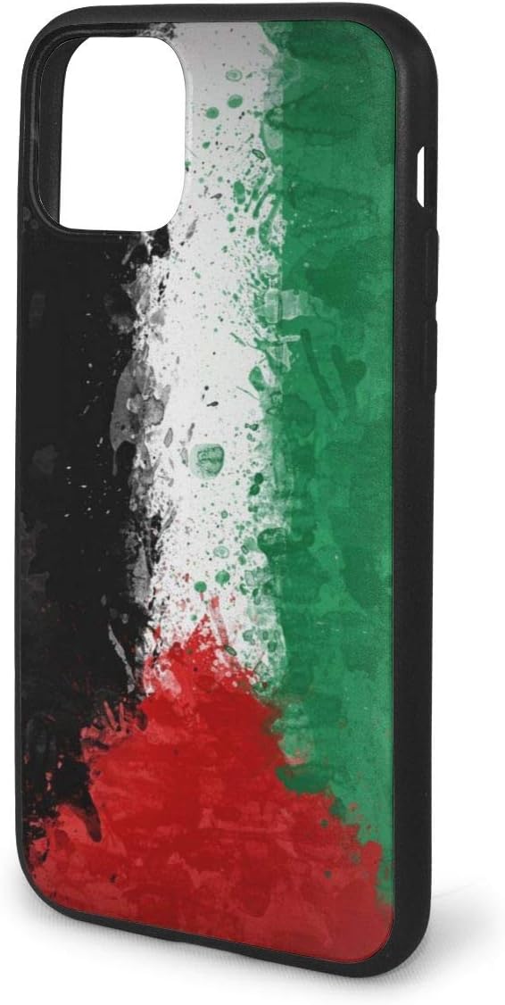 iPhone 11 Pro Max Case, Matte Case with Soft Edges, Shockproof and Anti-Drop Protection Case, Palestine Flag