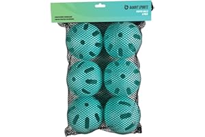 Bandit Sports 202 Popper Plastic Baseballs, Made of Impact-Resistant and Rebounding Material, Perfect Practice Baseballs for Baseball & Hitting Ball Training