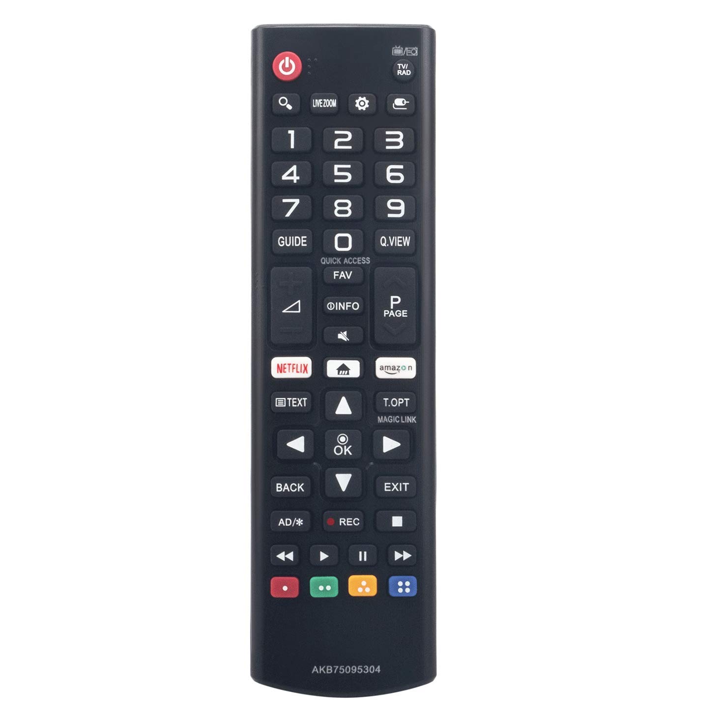 VINABTY AKB75095304 Remote Control Replacement for LG LCD TV