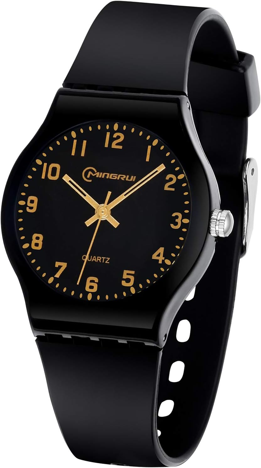 Kids Watch Analog, Teens Child Quartz Waterproof Wristwatch with for Kids Boys Girls,Time Teach Watches Easy to Read Time with Soft Silicone Band