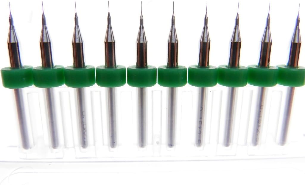 Versatile Tungsten Micro Drill Bits Japanese made for CNC PCB Installation, Toy Making, Model Cars Trucks Planes Boats, Arts & Crafts, Woodworking more. (.15mm)
