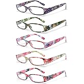 Kerecsen Reading Glasses 5 Pairs Ladies Fashion Spring Hinge Readers for Women