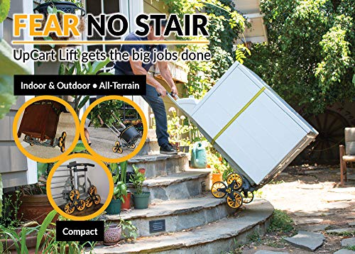 UpCart Lift Handtruck Dolly & Stair Climbing & Folding Cart | 200 Lb Capacity Up & Down Stairs - Thumbnail 3