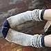 5 Pack Women Mid Calf Slouch Boot Crew Socks Cotton Thermal Grip Comfy Cable